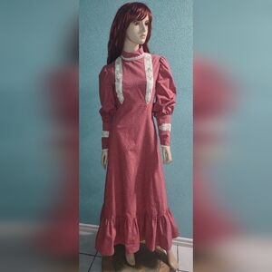 Vintage Long Sleeve Cottagecore Dress Sz S/M ?